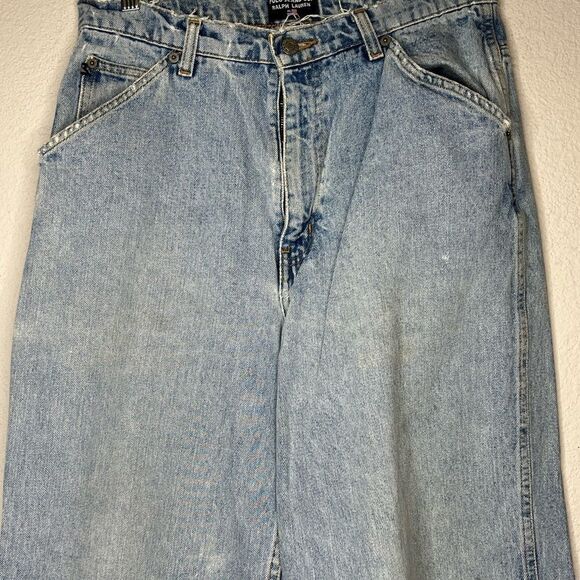 Vintage Polo Jeans Co. Distressed Worker Strip Pant Jeans - Picture 2 of 9